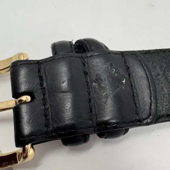 Vintage Sav-On Surplus Genuine Top Grain Leather Black Belt Men’s XL 58” - Picture 6 of 11